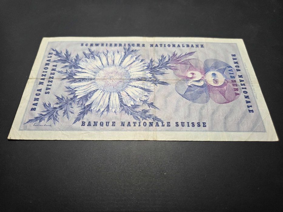 Bancnote elvețiene de 5 și 20 de franci de vânzare. Set de 3.