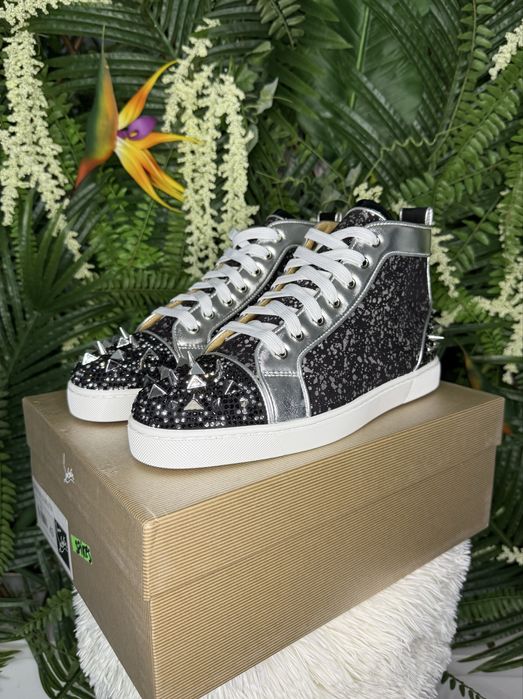 Christian Louboutin High Black Spikes