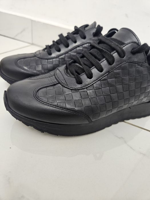 Sneakers / Pantofi sport Bigotti din piele naturală 100% – Negri