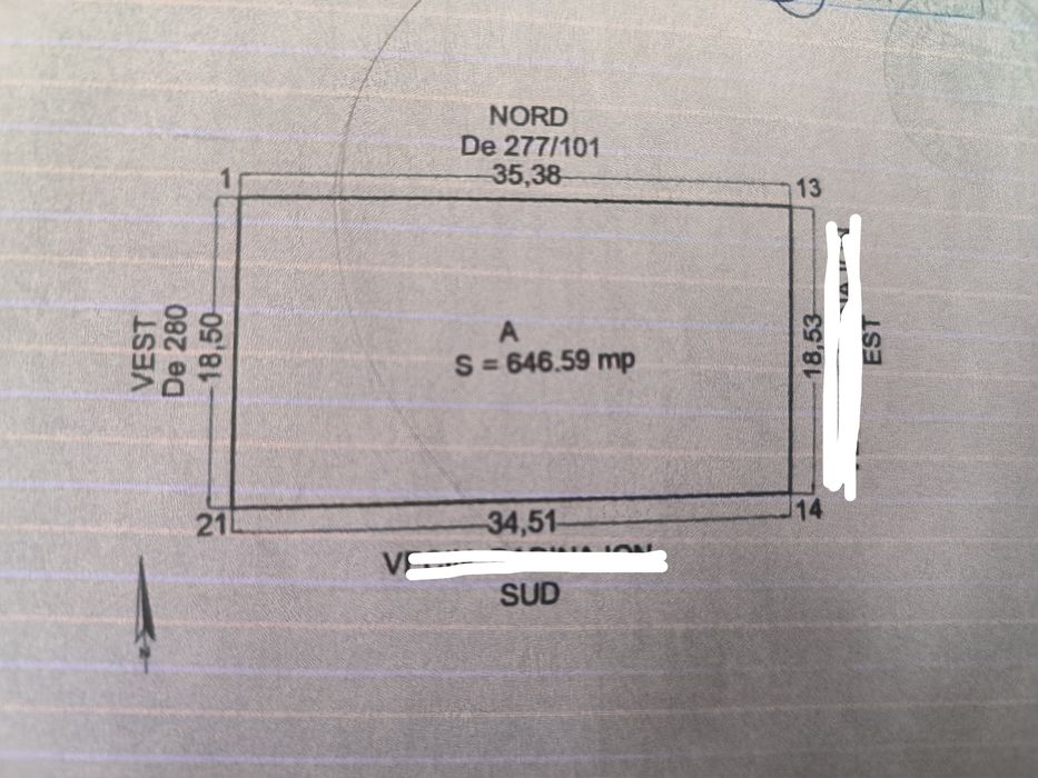 Teren Legmas Navodari 650 mp 3 strazi de acces