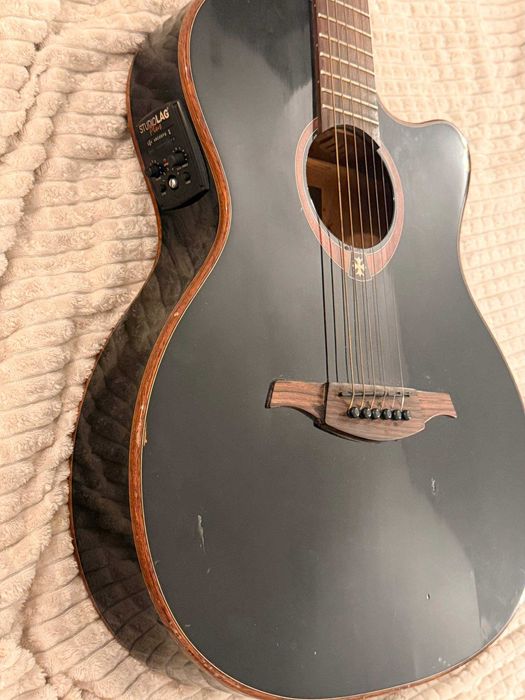Chitară electro-acustică Lâg Tramontane T100ASCE-BLK, preamp StudioLag Plus
