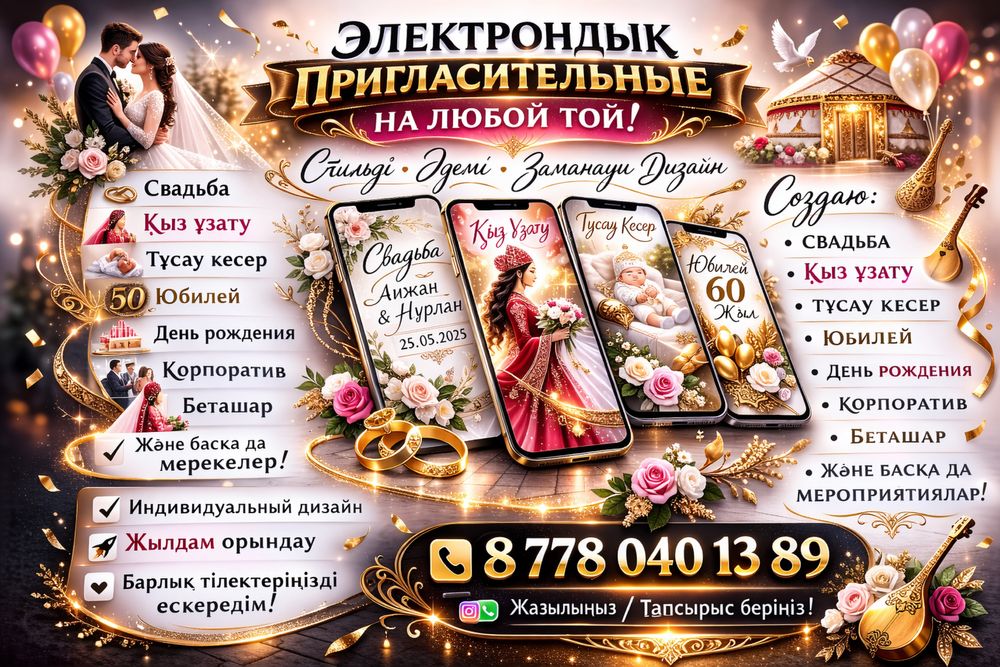 Электронды шақыртулар, Онлайн пригласительные