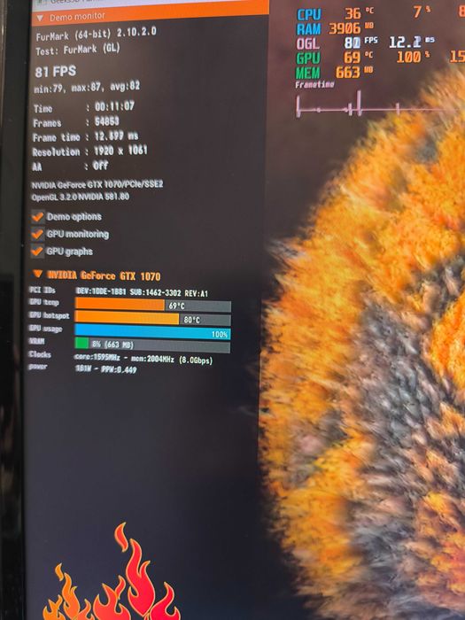 Геймърски компютър / I5 11600 / Nvidia GTX 1070 8 gb /