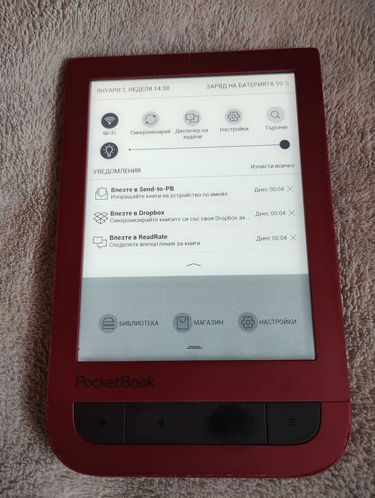 PocketBook Touch HD електронна книга с подсветка