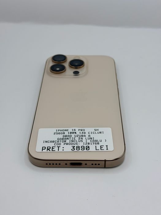 Iphone 16 Pro 256GB 100% Garantie Rate BuyBack - iphonezone.ro