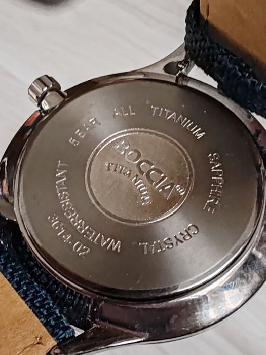 Ceas Boccia Titanium Quartz Sapphire Crystal 41 mm Nou-Nepurtat!