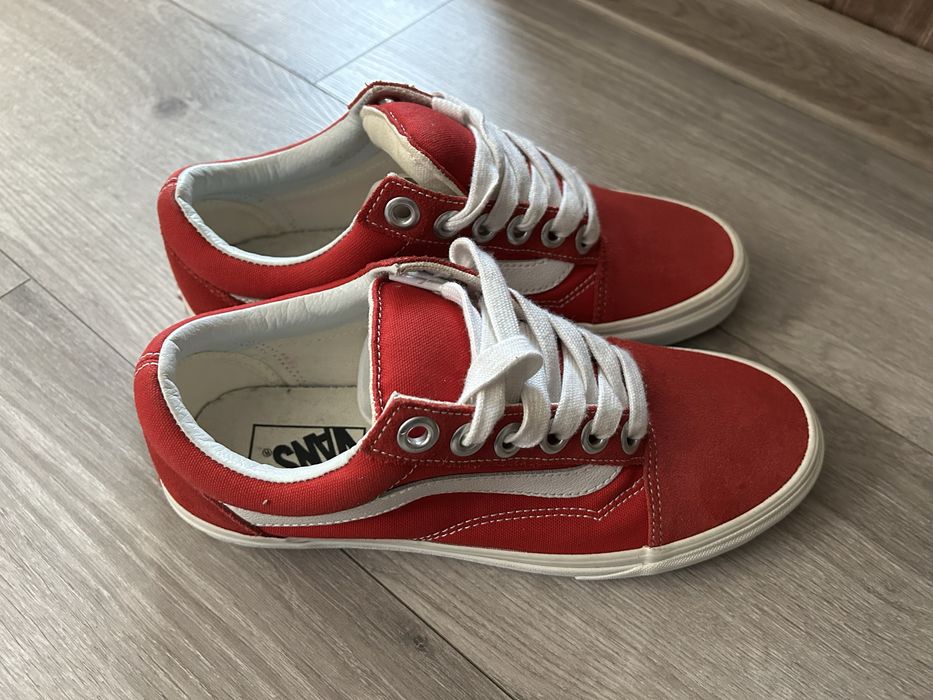 Vans Old Skool Platform Red/White – Mărime 42