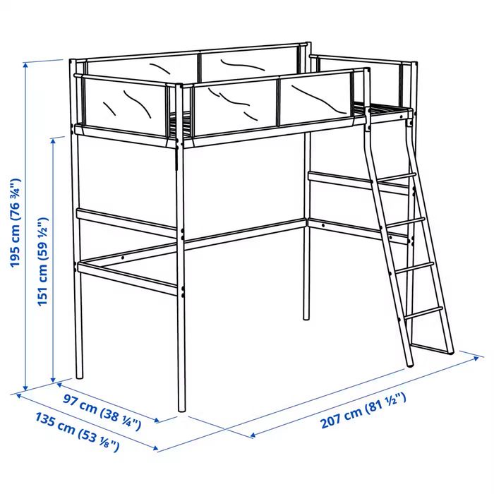 Двухъярусная кровать Ikea