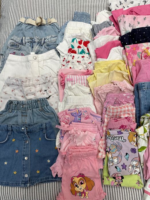 Голям лот с летни дрехи за момиче