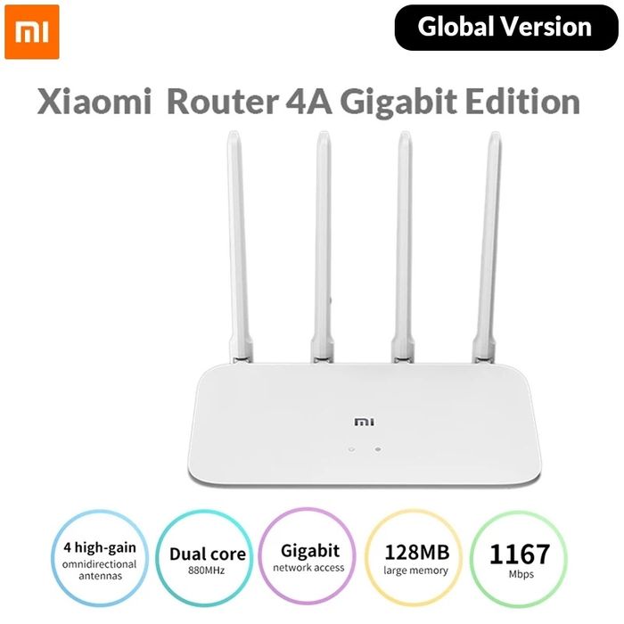 Wi-Fi 5 роутер Xiaomi Router 4A Gigabit Edition (Прошит на OpenWRT)