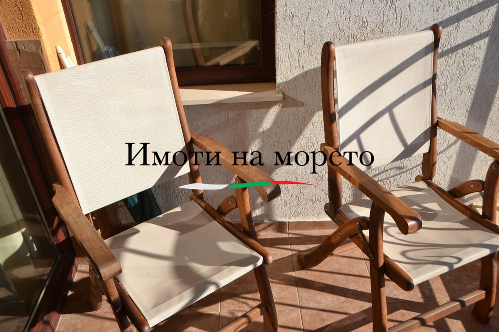 Двустаен с директен изглед море на брега, Ахелой