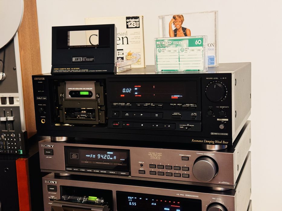 Deck colecție AIWA XK-S7000E,audio/digital,dolby B/C/S, 3Head,11.8 Kg