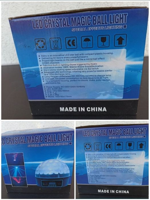 Led flat par light 18x1w rgb disco party ball 6x3w accesorii camera