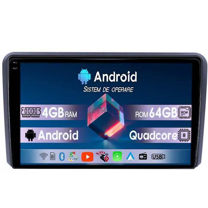 Navigatie AUDI A3 2002-2012, 9INCH, 4GB RAM/64 ROM, Android 14