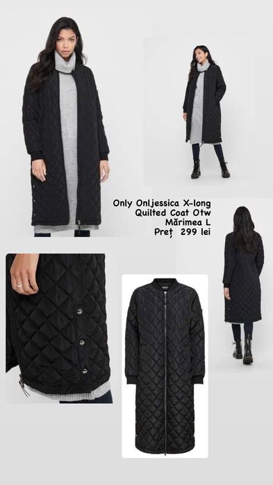 Geaca lunga primăvara-toamna