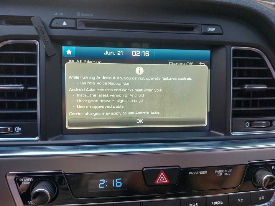 Хюндай КИА Активиране Carplay A Auto Hyundai i40 H350 Kia Optima Soul