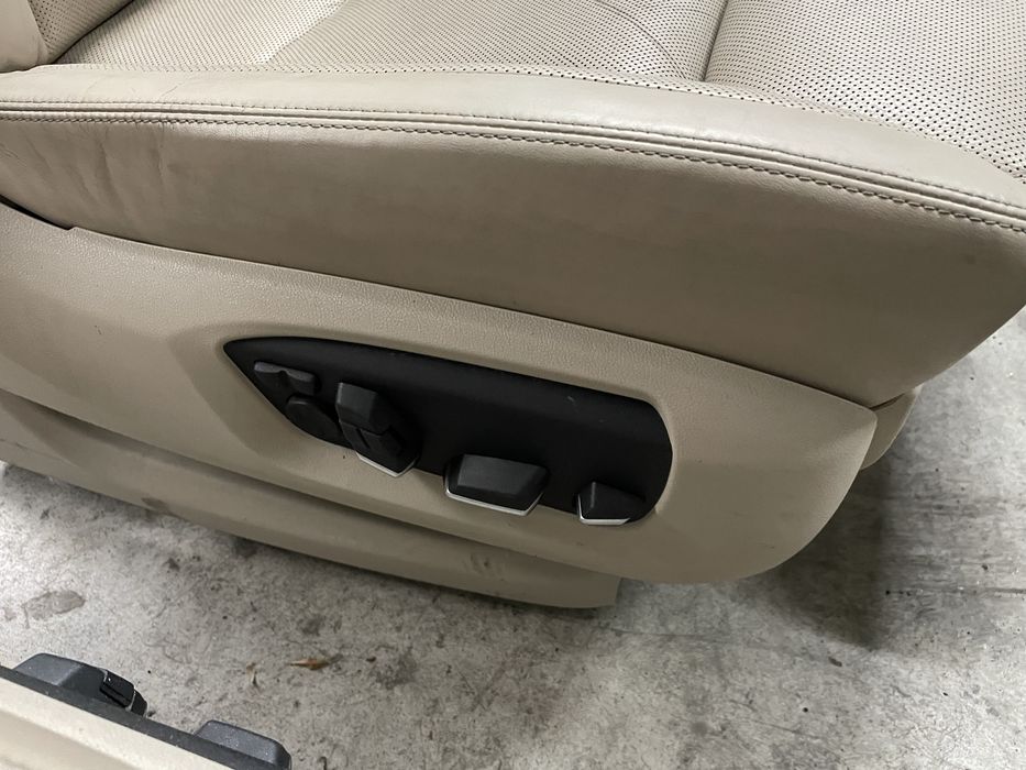 Scaune fata + bancheta spate BMW f01 LCI incalzite  ventilate bej crem