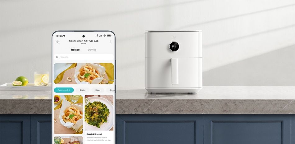 Аэрогриль гриль фритюрница Xiaomi Smart Air Fryer 6.5 (Black)