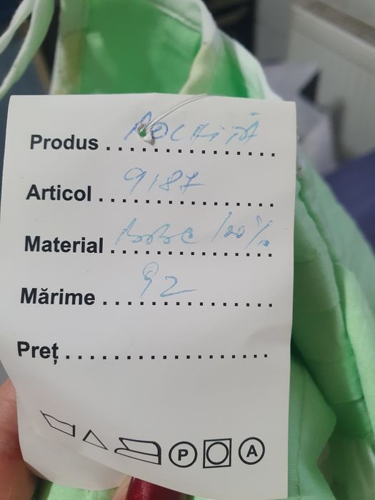 Rochita nouă, cu eticheta, bumbac, marimea 92