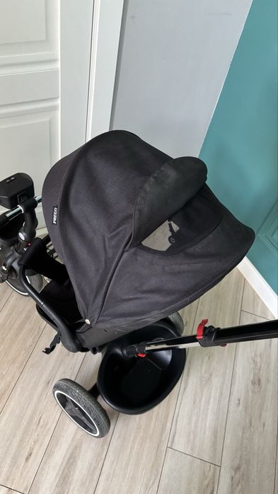 Трёхколесный велосипед-коляска 2-в-1