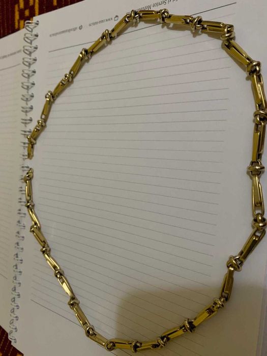 Lantisor barbat aur galben si alb, 23 grame