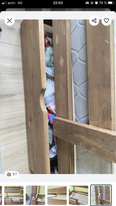 Продам кровать двухярусную.