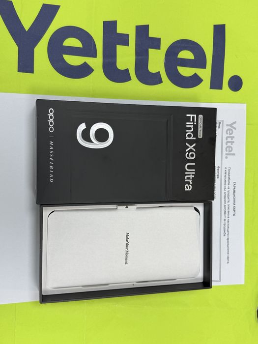 ***КАТО НОВ 512GB Oppo Find X9 Ultra Yettel Гаранция до 2029 г. Black