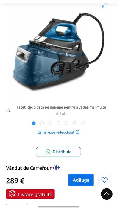 Statie de calcat cu abur Rowenta DG9224  SIGILAT!!