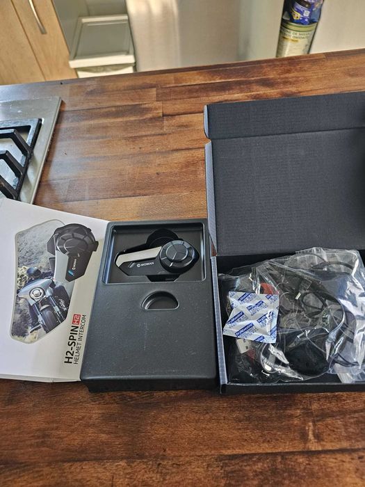Intercom moto Moman H2S Spin Conectivitate Bluetooth si  Intercom