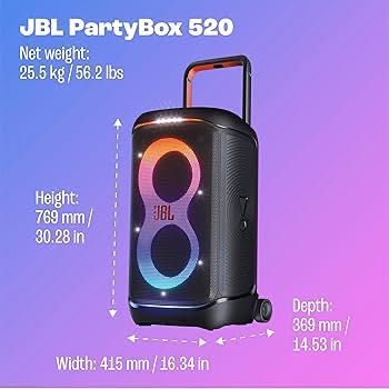 Портативная аудиосистема JBL PartyBox 520