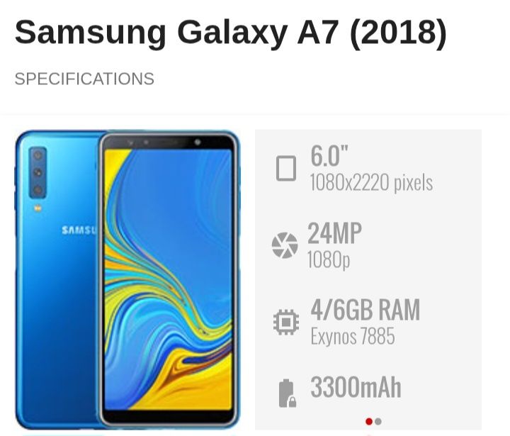 Samsung GALAXY A7 (2018)
SAMSUNG / SM-A750FN