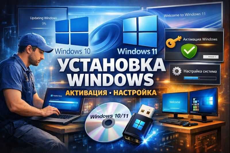 Профессиональная установка Windows под ключ