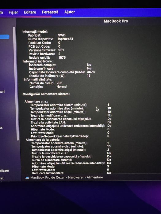 MacBook Pro 13” -Touch Bar, 2018, i5, 8GB RAM, 256GB SSD