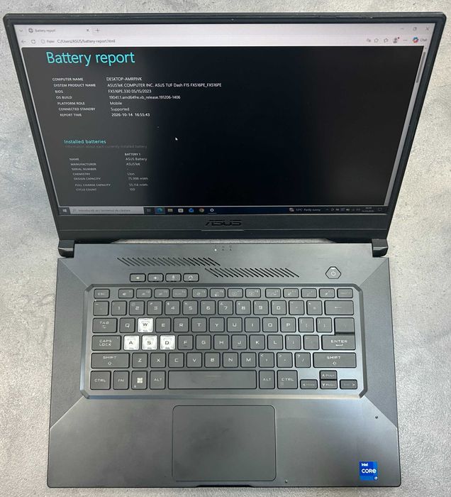 Laptop Gaming Asus TUF Dash F15 i7 16GB 500SSD RTX 3050 Ti [#118833#]