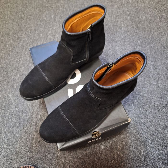 Замш-кожа полуботиники