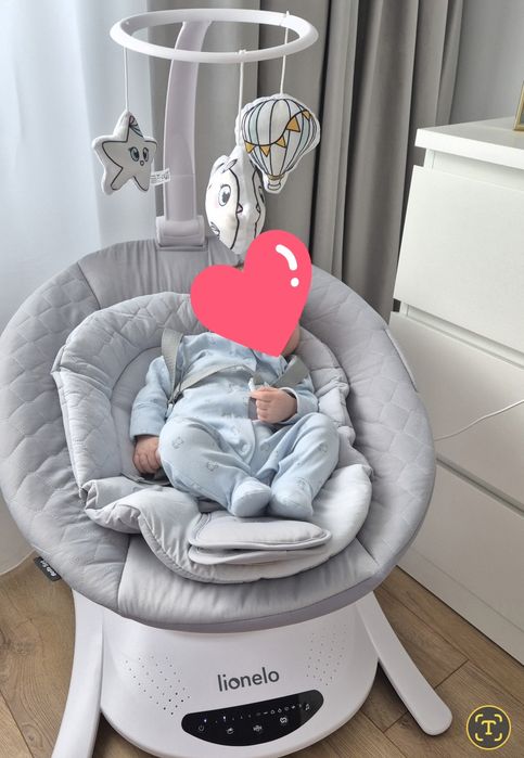 Balansoar si patut bebe 2in1 bella/lionello, rotire 360 grade