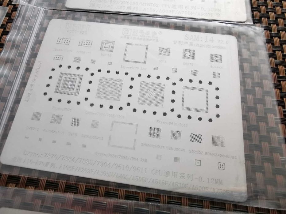 Set 11 site BGA reballing cip Samsung S24 S23 S22 S21 S20 S10 FOLD A14