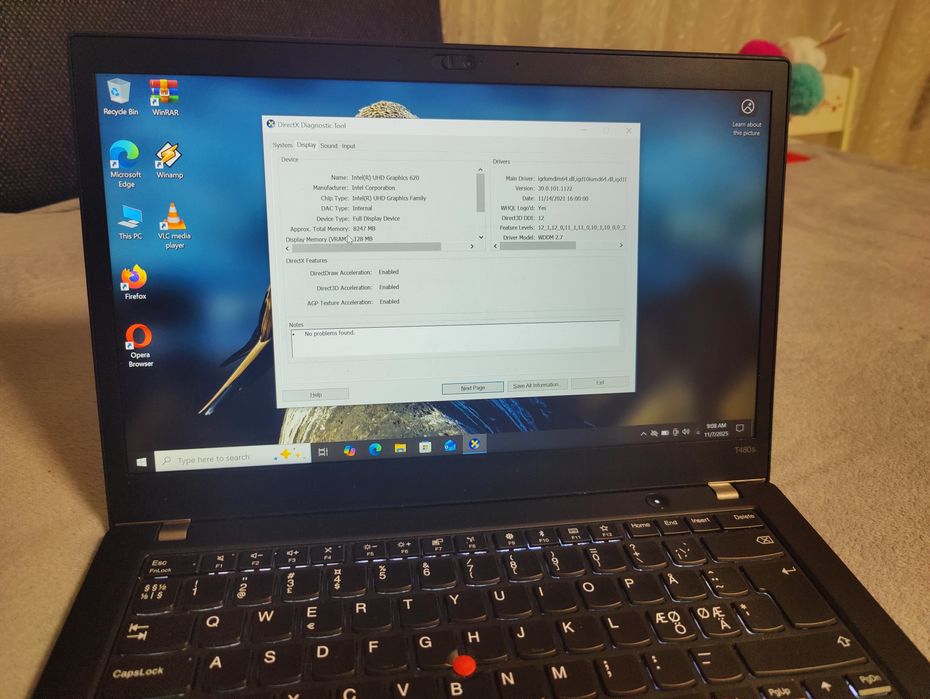Laptop gaming Lenovo Thinkpad i7 a8a Ram 16Gb ssd video 4Gb Windows 11