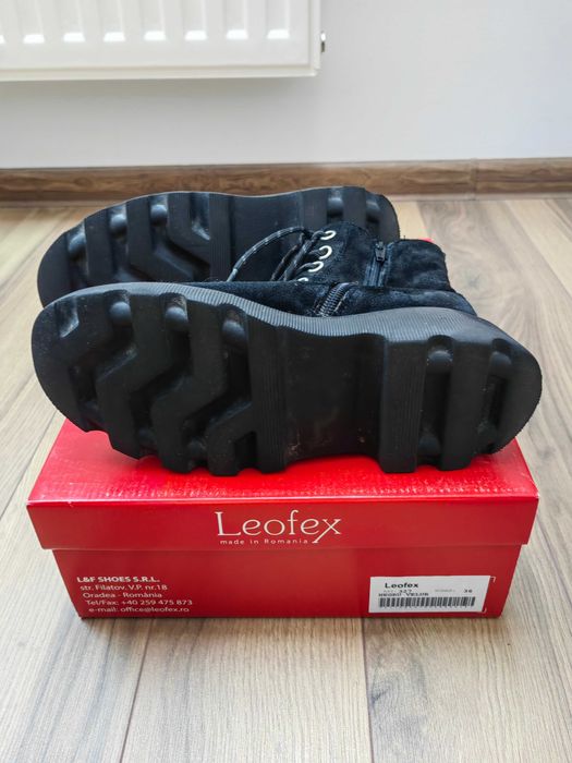 Ghete piele intoarsa negre femei