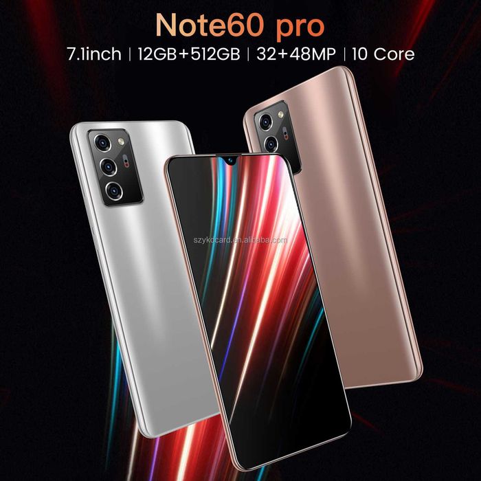2 шт. Мобильных телефонов Note 60 pro 6.7"  2SIM+SD, Android