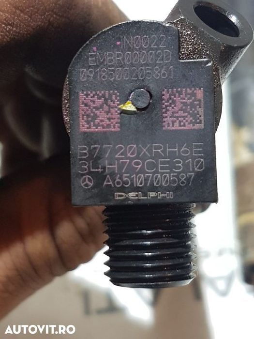 Injector Injectoare Mercedes Benz Sprinter 213CDI 129cp 2009 - prezent COD :  A6510700587