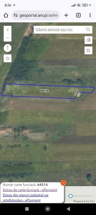 Teren extravilan situat in Preajba Mare, municipiul Târgu Jiu, Gorj