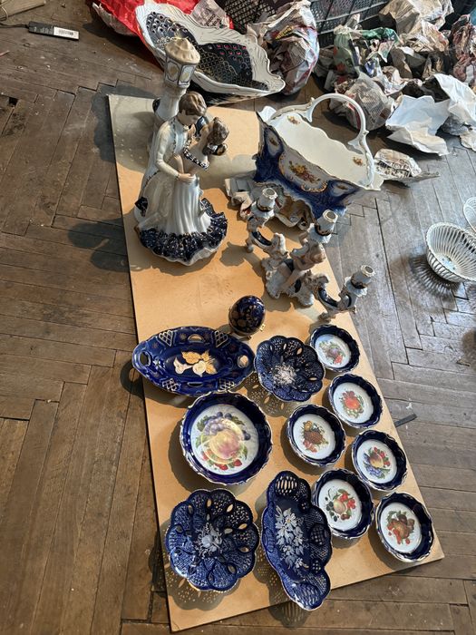 Set pahare rubin si cristal