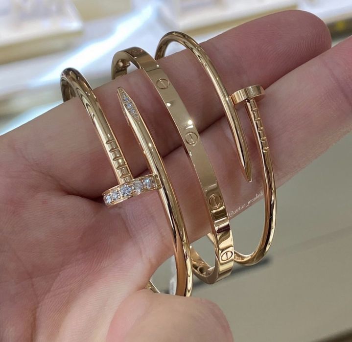 Позлатени гривни Cartier Love SM  - 750 / 18K