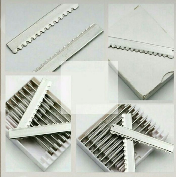 Професионални фризьорски ножици, калъф, остриета