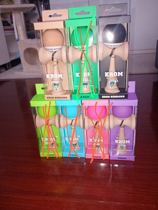 Kendama Krom pop Rubber noi ,originale