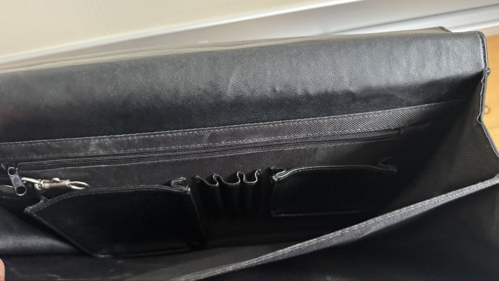 Servieta piele naturala 100% autentica geanta laptop acte birou office