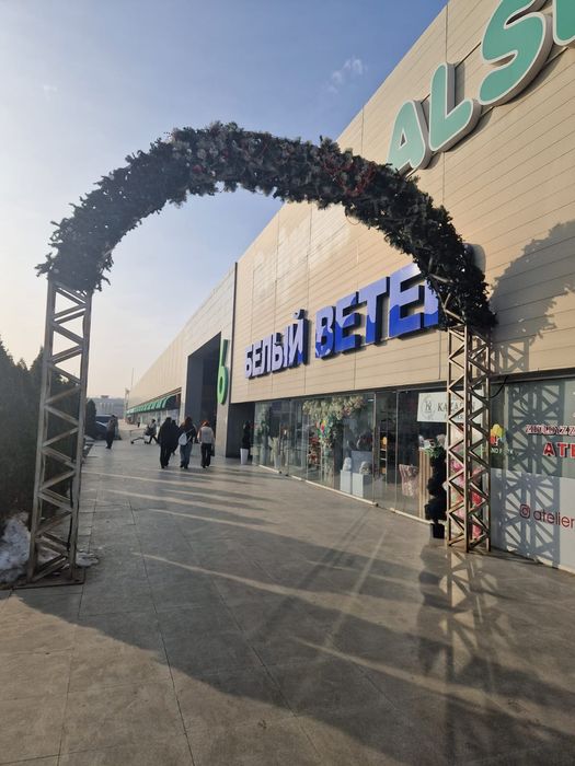 Металлическая арка из фермы