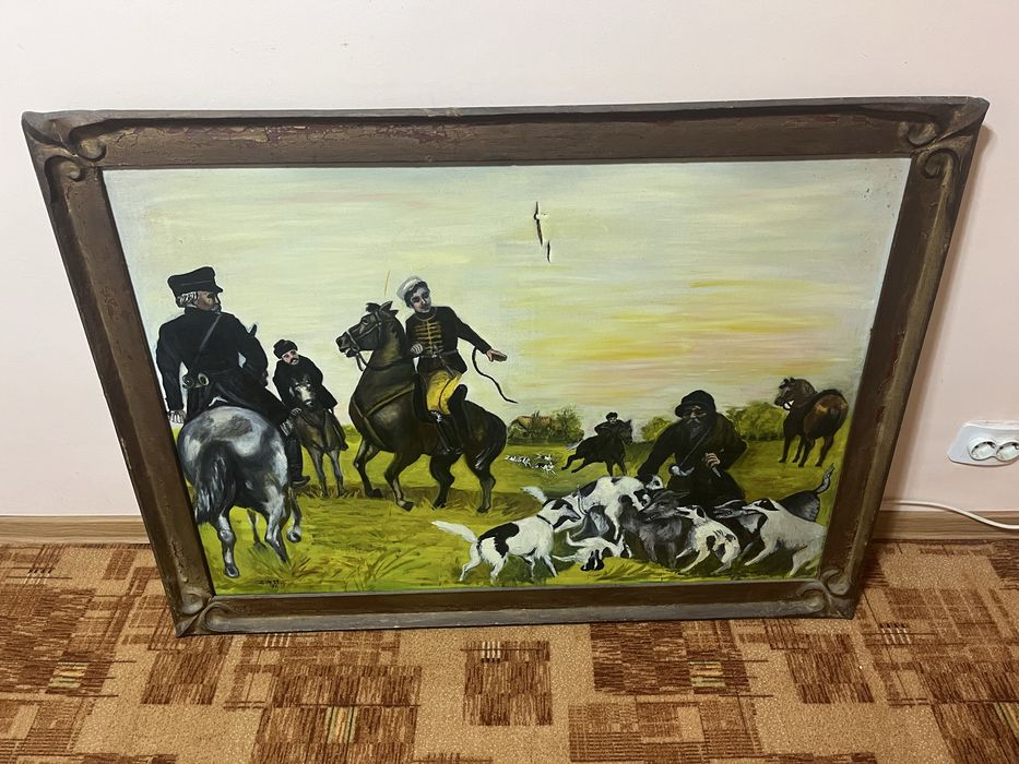 Tablou pictura tema vanatoare