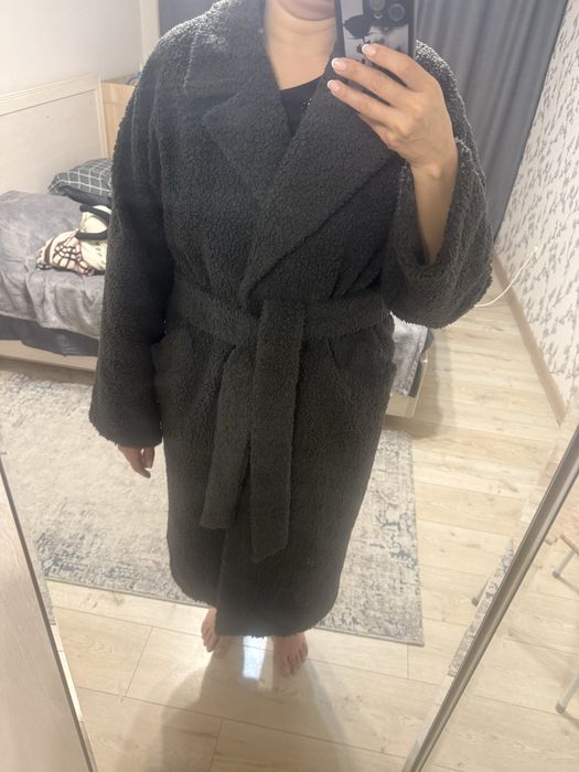 Пальто тедди шерстянное
